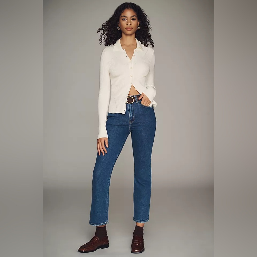 NWT - Re/Done 70’s Boot Cut Crop Jeans